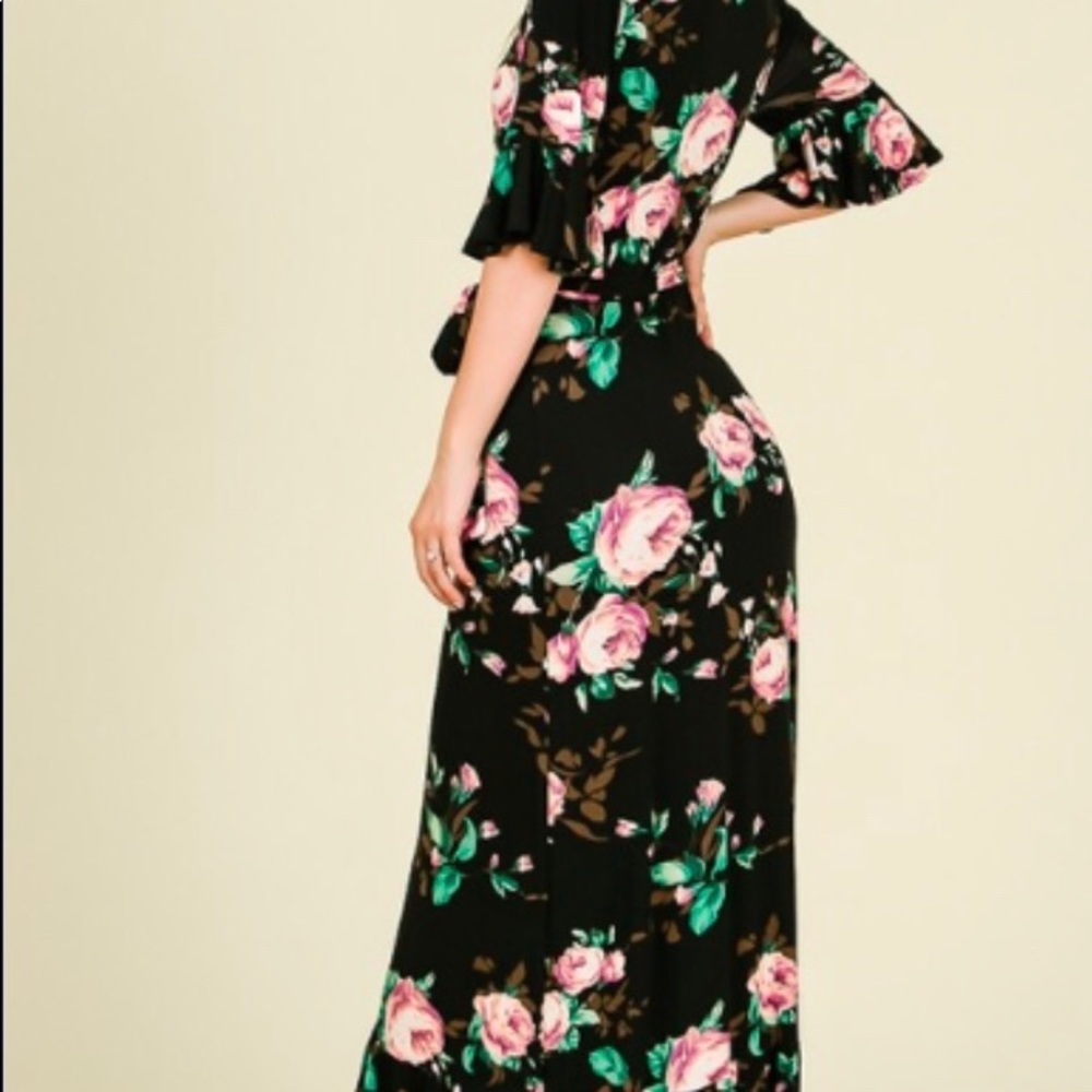 NWT Floral Wrap Dress